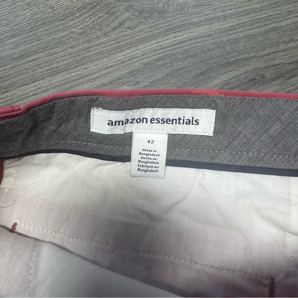 Men's Red Patterned Shorts - Picture 3 of 6